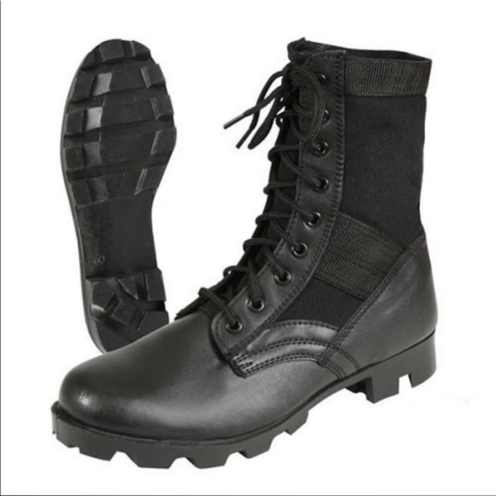 Men’s Rothco 5081 black GI combat jungle boots s10